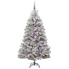 Kunstig juletre Grønn og hvit 180 cm PVC og metall