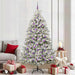 Kunstig juletre med 300 LED Grønn og hvit 210 cm PVC og metall