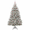 Kunstig juletre Grønn og hvit 240 cm PVC og metall