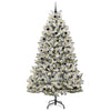 Kunstig juletre Grønn og hvit 240 cm PVC og metall