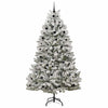 Kunstig juletre Grønn og hvit 240 cm PVC og metall