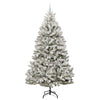 Kunstig juletre Grønn og hvit 240 cm PVC og metall