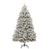 Kunstig juletre Grønn og hvit 240 cm PVC og metall