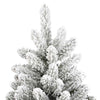 Kunstig juletre Grønn og hvit 240 cm PVC og metall