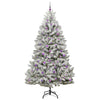 Kunstig juletre Grønn og hvit 240 cm PVC og metall