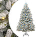 Kunstig juletre med 300 LED Grønn og hvit 240 cm PVC og metall