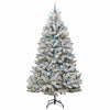 Kunstig juletre Grønn og hvit 240 cm PVC og metall