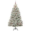Kunstig juletre Grønn og hvit 240 cm PVC og metall