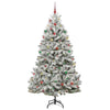 Kunstig juletre Grønn og hvit 240 cm PVC og metall
