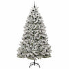 Kunstig juletre Grønn og hvit 270 cm PVC og metall
