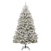 Kunstig juletre Grønn og hvit 270 cm PVC og metall