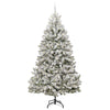Kunstig juletre Grønn og hvit 270 cm PVC og metall