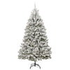 Kunstig juletre Grønn og hvit 270 cm PVC og metall