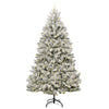 Kunstig juletre Grønn og hvit 270 cm PVC og metall
