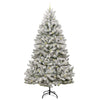 Kunstig juletre Grønn og hvit 270 cm PVC og metall