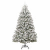 Kunstig juletre Grønn og hvit 270 cm PVC og metall