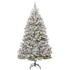 Kunstig juletre Grønn og hvit 270 cm PVC og metall