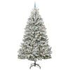 Kunstig juletre Grønn og hvit 270 cm PVC og metall