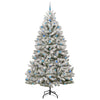 Kunstig juletre Grønn og hvit 270 cm PVC og metall