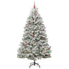 Kunstig juletre Grønn og hvit 270 cm PVC og metall