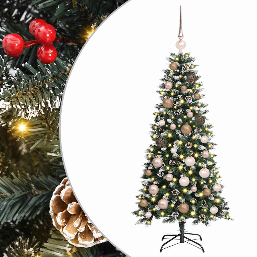 Kunstig juletre grønn 55 x 55 x 120 cm PVC og plast og stål
