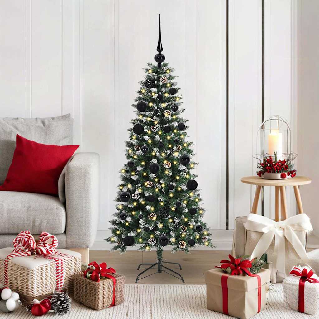 Kunstig juletre grønn 55 x 55 x 120 cm PVC og plast og stål