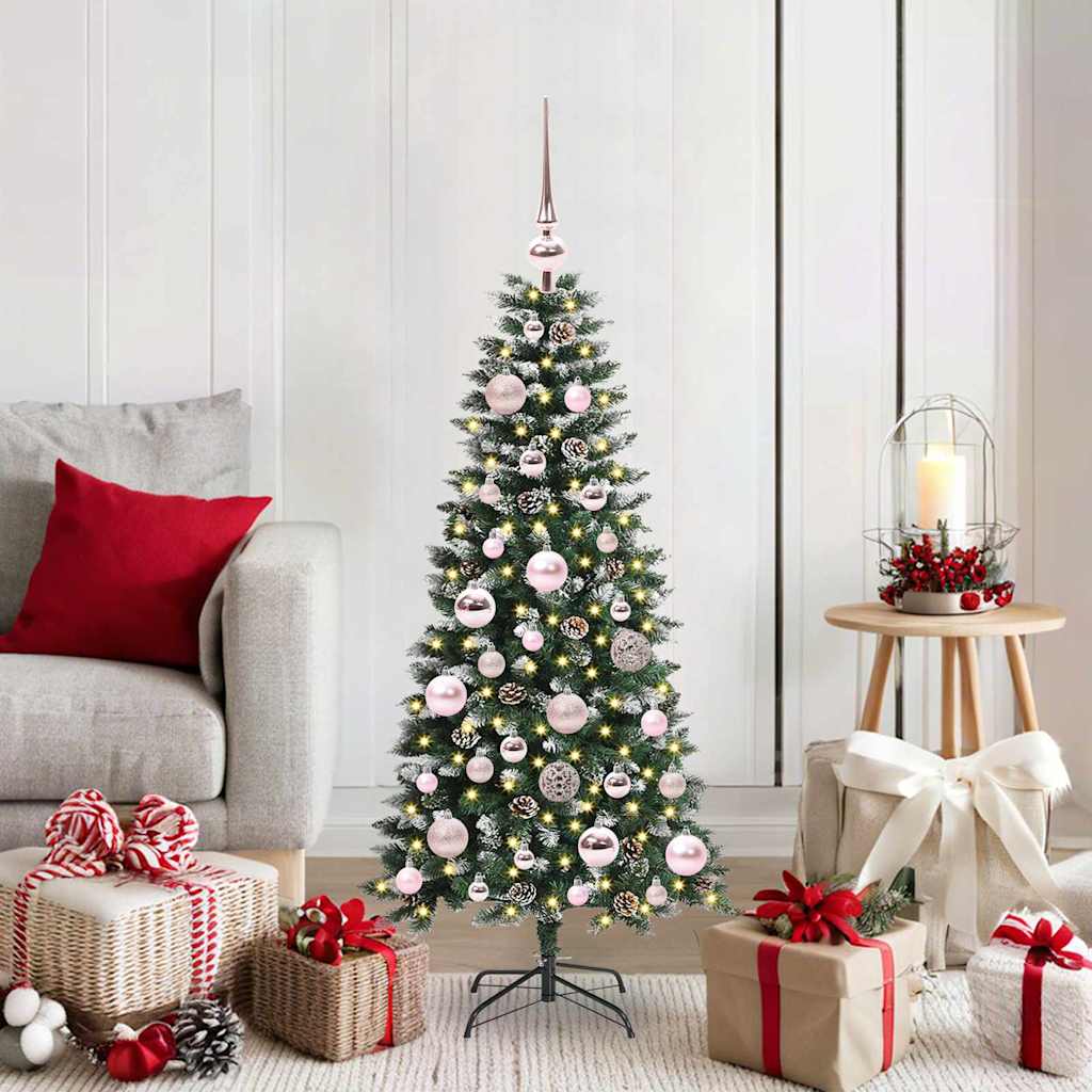 Kunstig juletre grønn 55 x 55 x 120 cm PVC og plast og stål