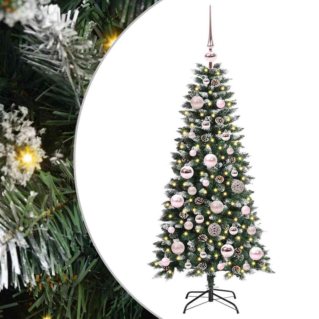 Kunstig juletre grønn 55 x 55 x 120 cm PVC og plast og stål