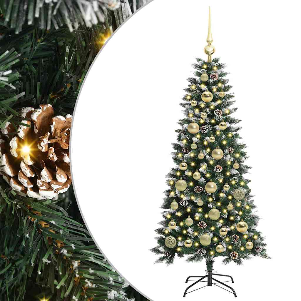 Kunstig juletre grønn 55 x 55 x 120 cm PVC og plast og stål
