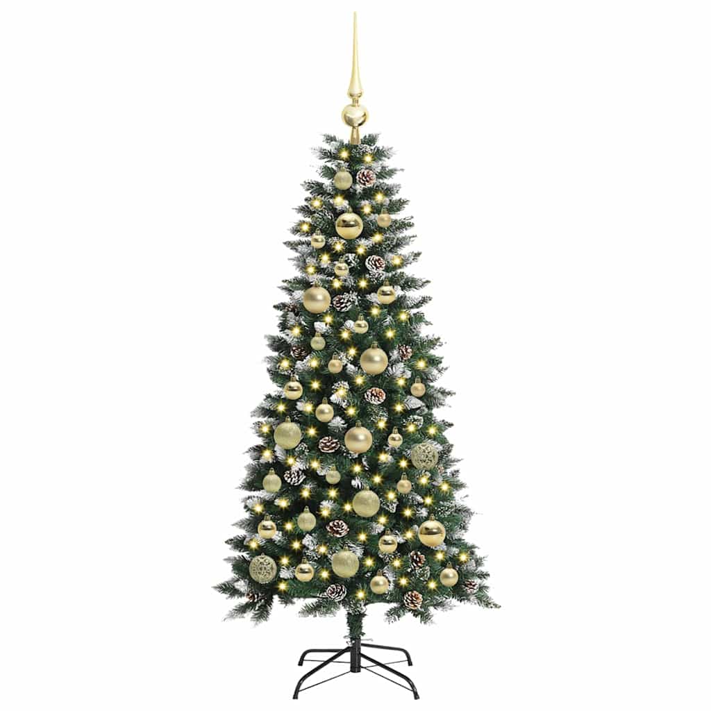Kunstig juletre grønn 55 x 55 x 120 cm PVC og plast og stål