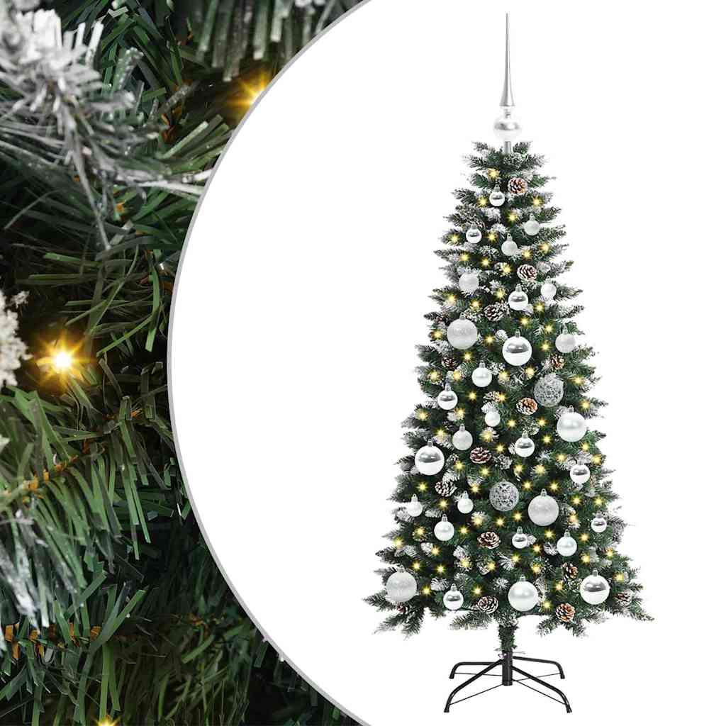Kunstig juletre grønn 55 x 55 x 120 cm PVC og plast og stål