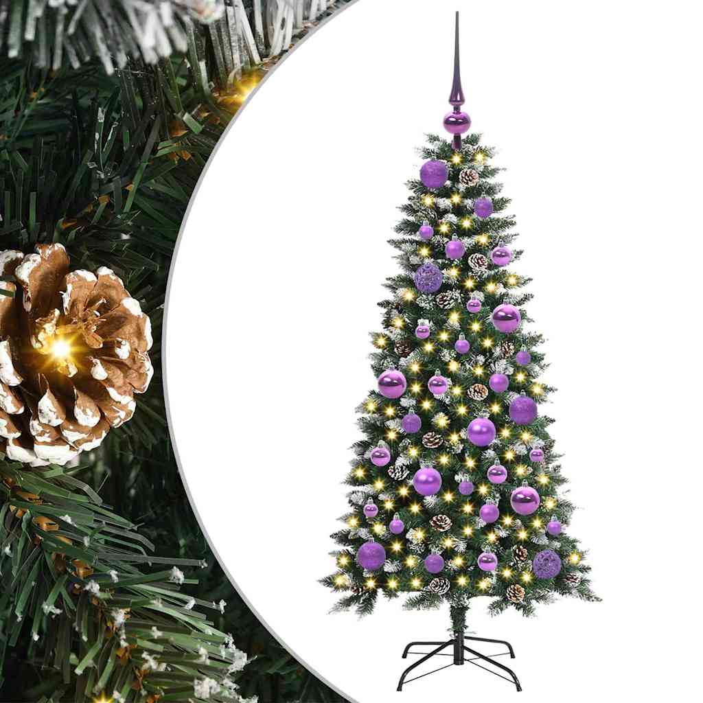 Kunstig juletre grønn 55 x 55 x 120 cm PVC og plast og stål