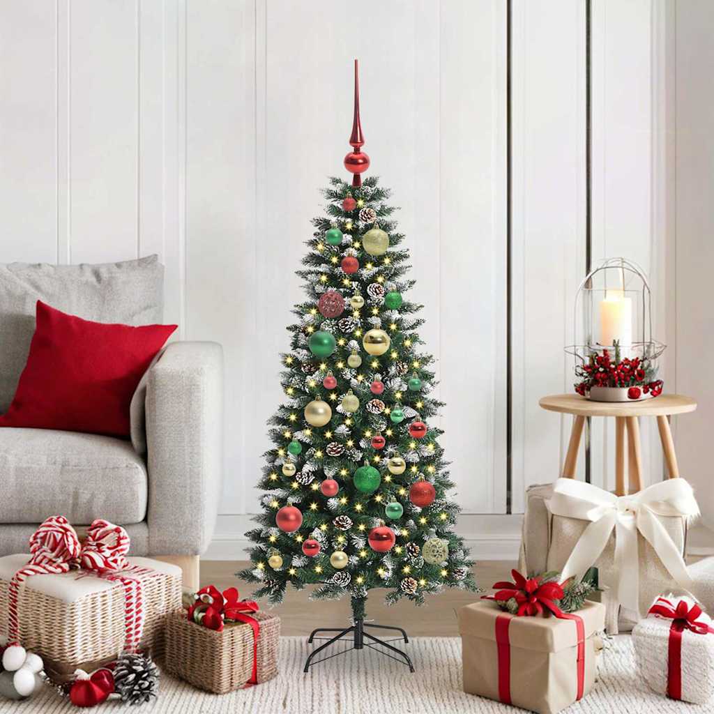 Kunstig juletre grønn 55 x 55 x 120 cm PVC og plast og stål