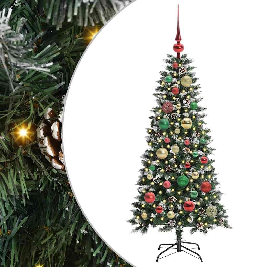 Kunstig juletre grønn 55 x 55 x 120 cm PVC og plast og stål