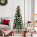 Kunstig juletre med 150 LED grønn 150 cm PVC og plast og stål