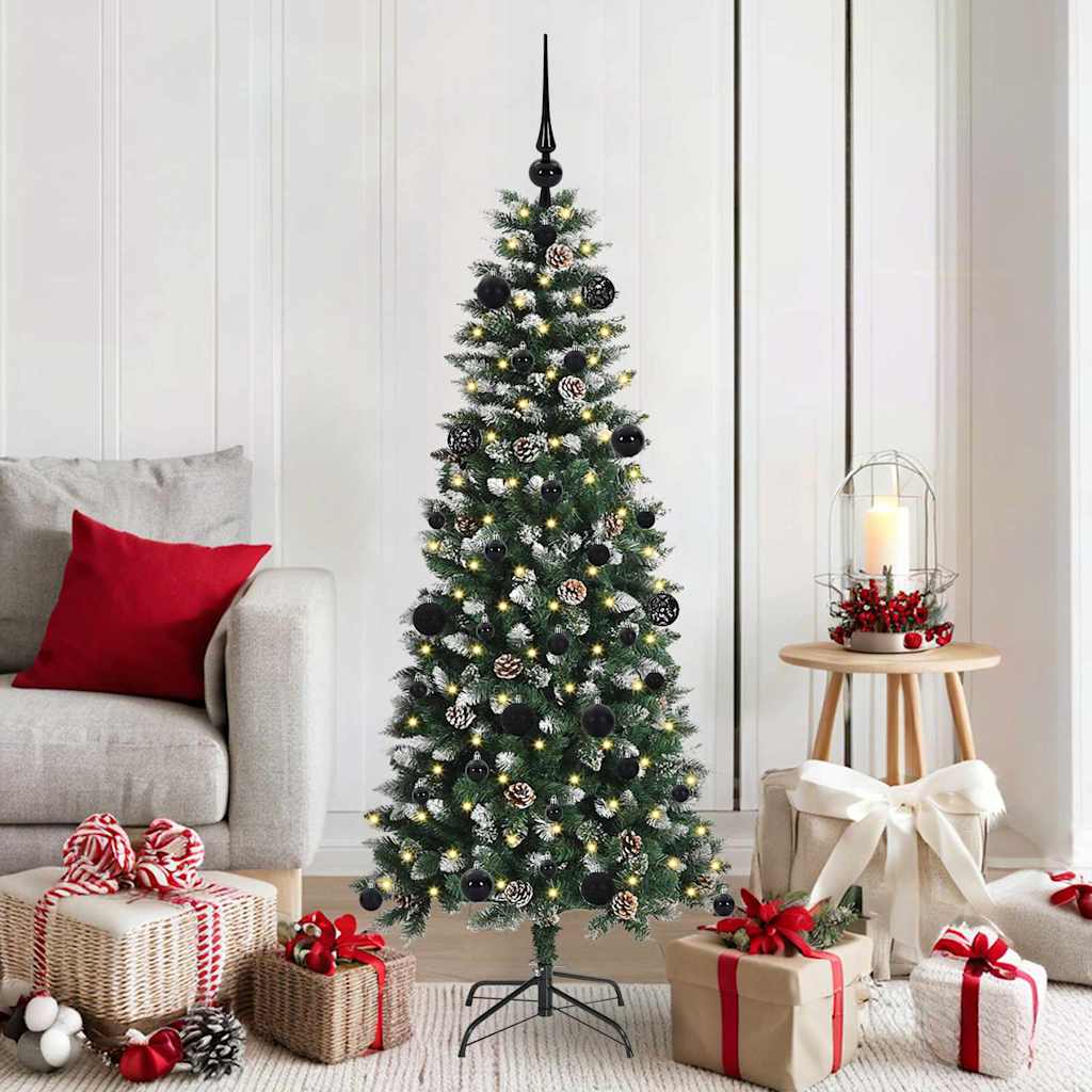 Kunstig juletre grønn 66 x 66 x 150 cm PVC og plast og stål