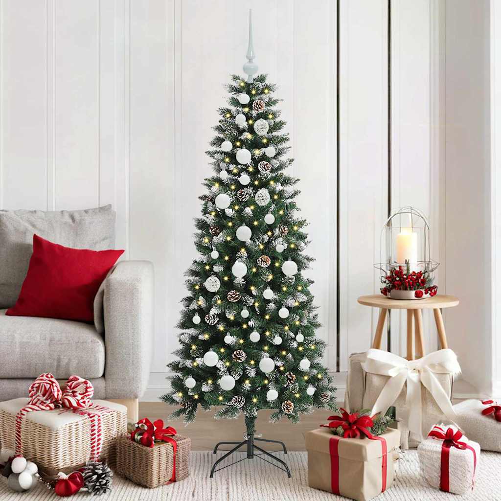 Kunstig juletre grønn 66 x 66 x 150 cm PVC og plast og stål