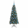 Kunstig juletre grønn 66 x 66 x 150 cm PVC og plast og stål
