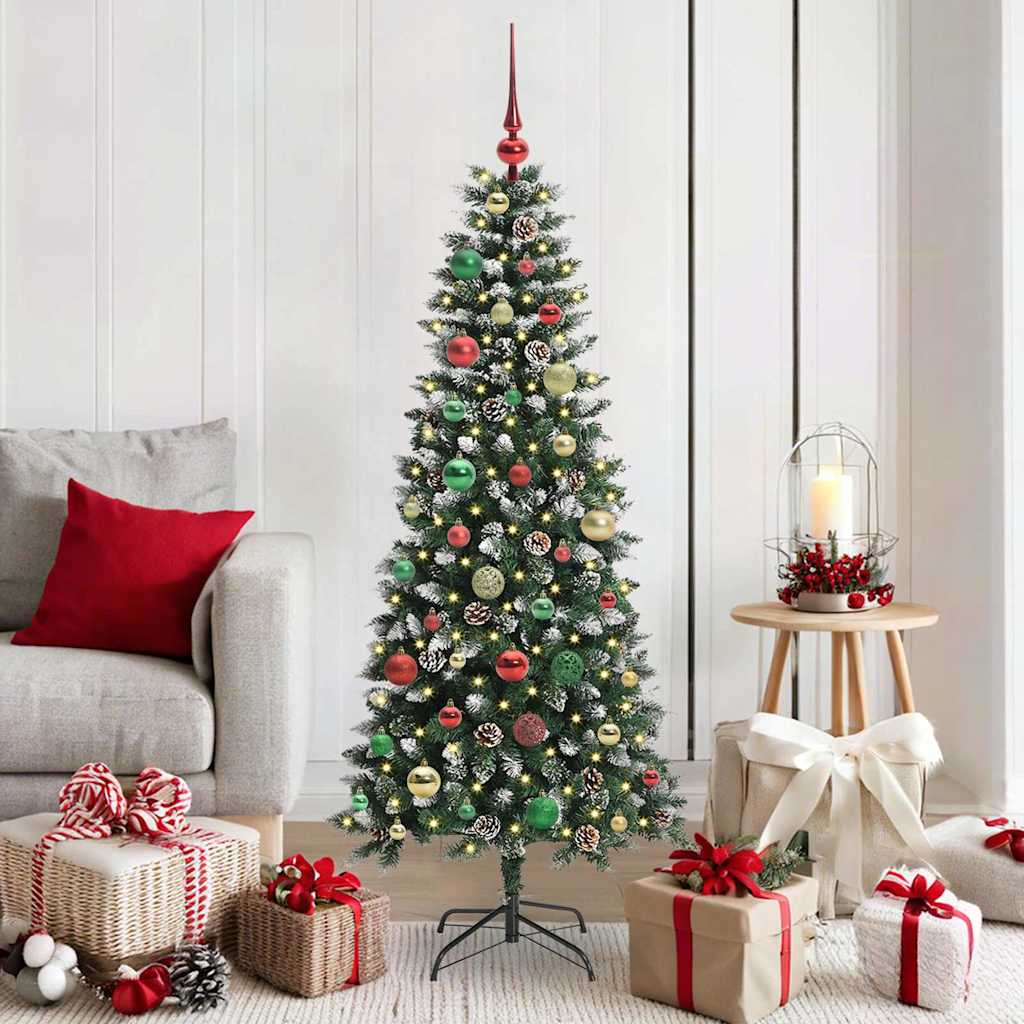 Kunstig juletre grønn 66 x 66 x 150 cm PVC og plast og stål