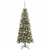 Kunstig juletre grønn 76 x 76 x 180 cm PVC og plast og stål