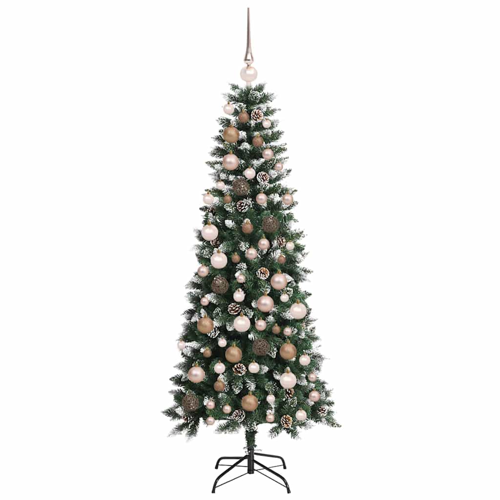 Kunstig juletre grønn 76 x 76 x 180 cm PVC og plast og stål