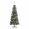 Kunstig juletre grønn 76 x 76 x 180 cm PVC og plast og stål