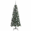 Kunstig juletre grønn 76 x 76 x 180 cm PVC og plast og stål