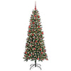 Kunstig juletre grønn 76 x 76 x 180 cm PVC og plast og stål