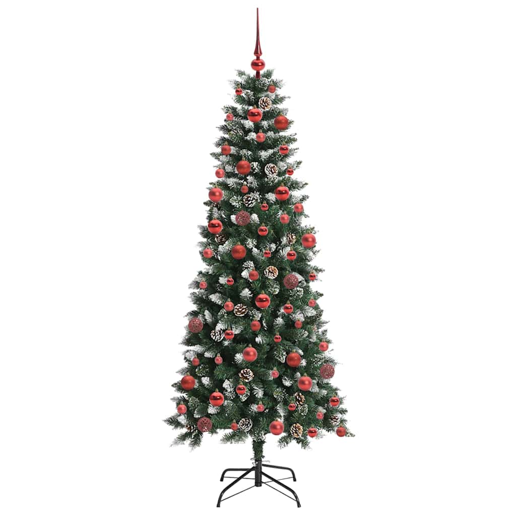 Kunstig juletre grønn 76 x 76 x 180 cm PVC og plast og stål