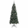 Kunstig juletre grønn 76 x 76 x 180 cm PVC og plast og stål