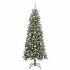 Kunstig juletre grønn 76 x 76 x 180 cm PVC og plast og stål
