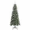 Kunstig juletre grønn 76 x 76 x 180 cm PVC og plast og stål