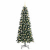 Kunstig juletre grønn 76 x 76 x 180 cm PVC og plast og stål