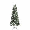 Kunstig juletre grønn 76 x 76 x 180 cm PVC og plast og stål